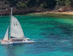 Costa Brava: Catamaran Tour from Lloret de Mar with Barbecue